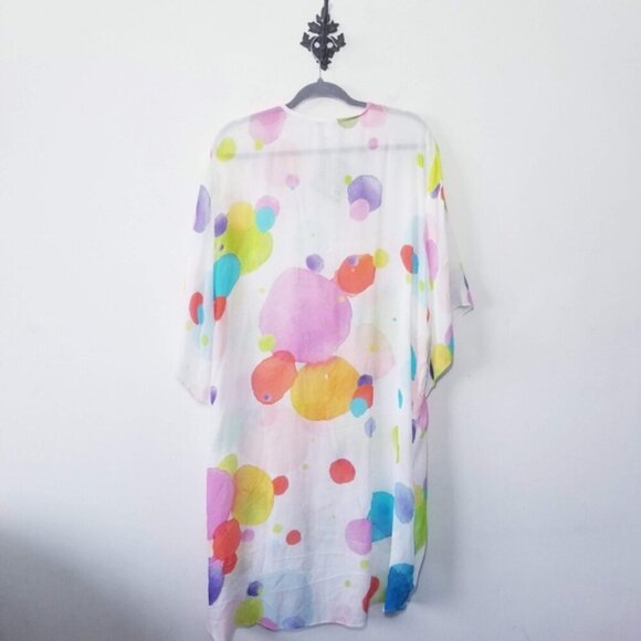 NWT Simply Art by Dolcezza Swimsuit Wrap Cardigan Size M Cover Up Art - Picture 3 of 4